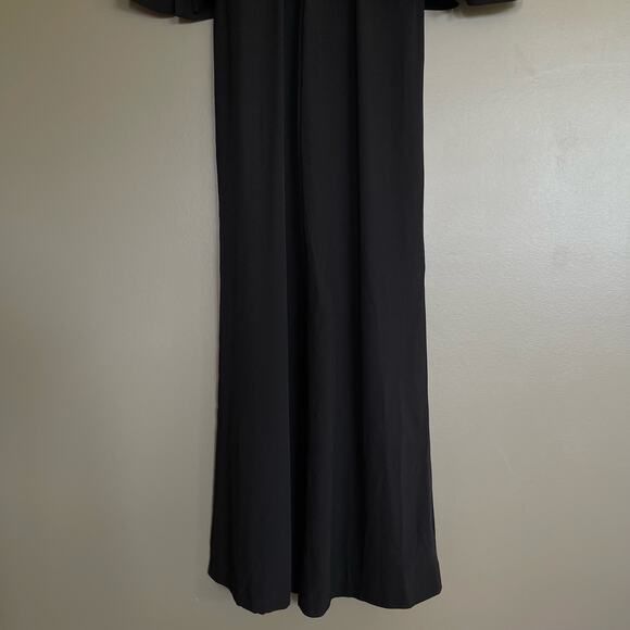 NWT STAUD Catch Jumpsuit Black Size 0 Long Sleeve Straight Leg Crepe Sexy Dressy - Picture 15 of 16